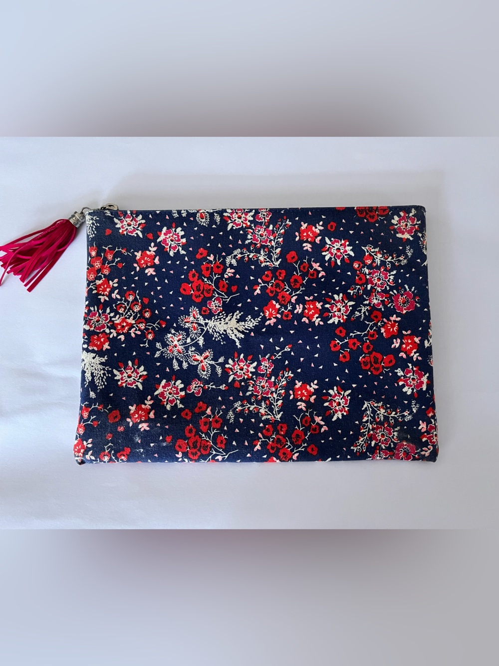 Old Navy Zippered Floral Bag 11 in by 8 in